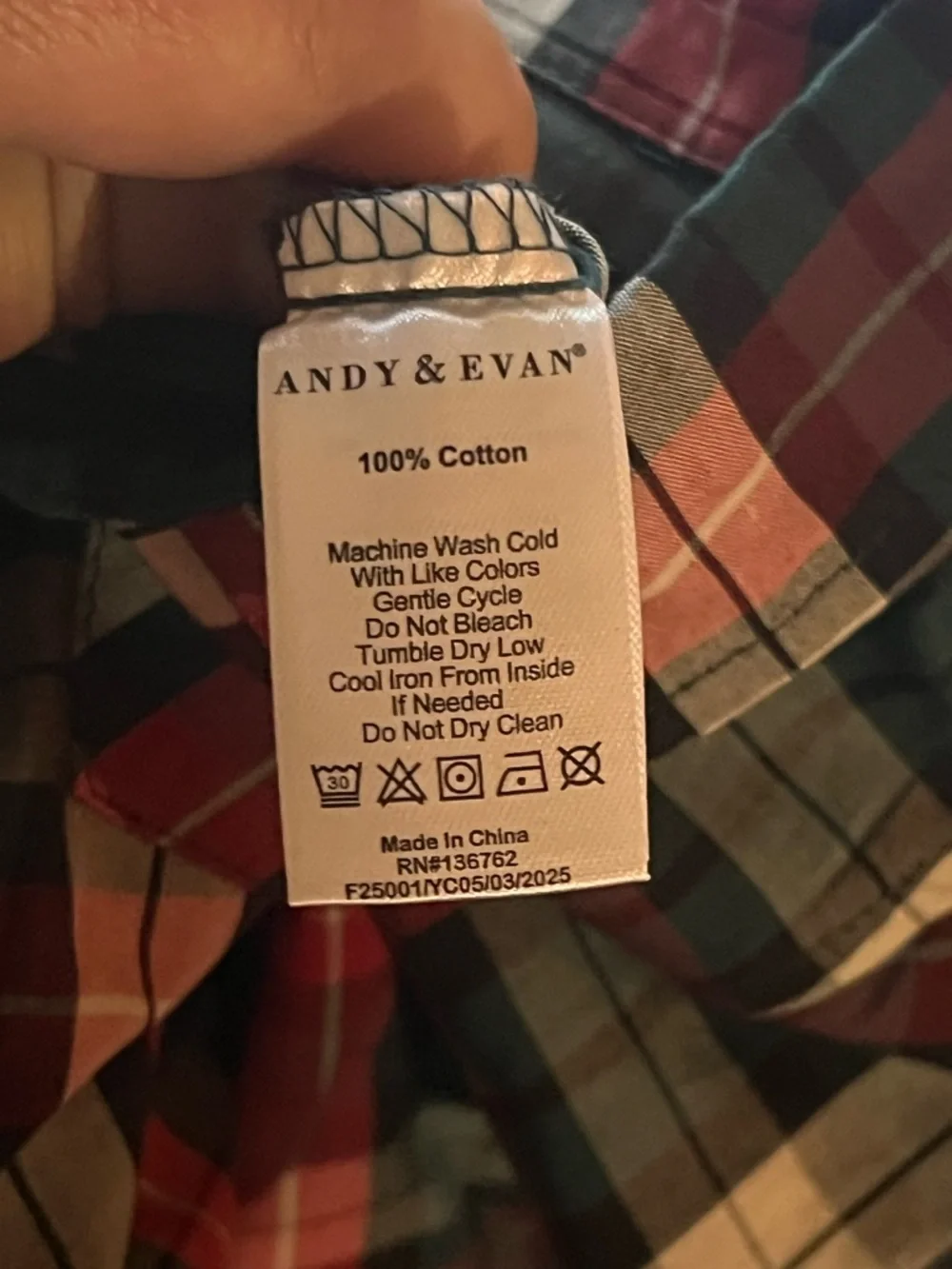 New - Andy & Evan Plaid Christmas Romper One-Piece Outfit